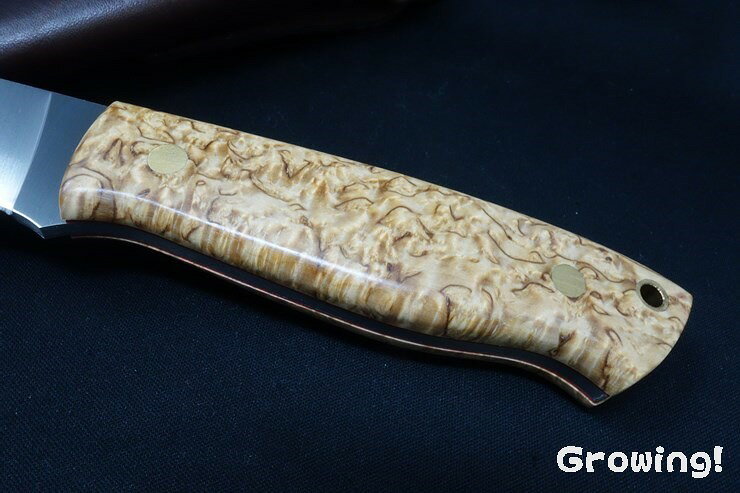 BRISA ブリサ トラッパー95 N690Co フラット カーリーバーチ 北欧ナイフ Trapper ...