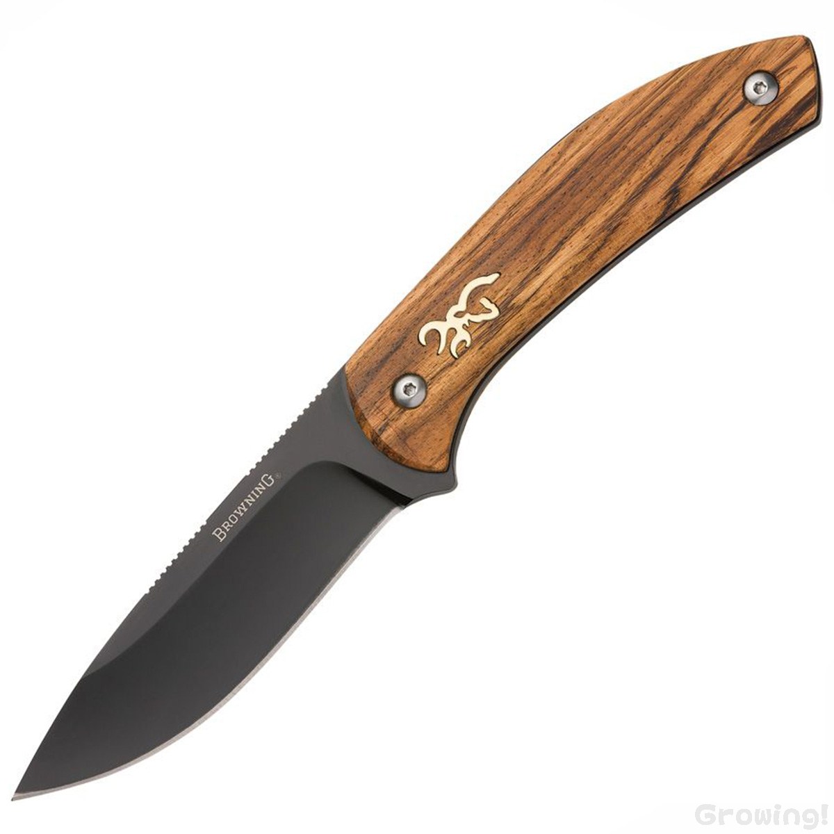 BROWNING ブローニング ゼブラハンター 7Cr17MoV ゼブラウッド フルタング フィッ...