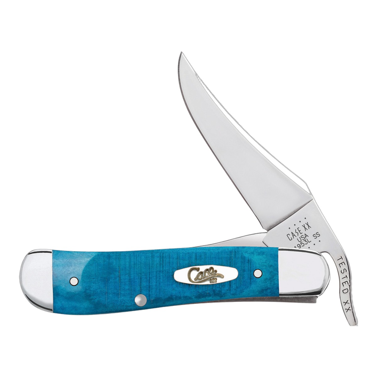 CASE ケース ナイフ ラスロック Tru-Sharp カリビアンブルー ジグドボーン Russlock 折りたたみナイフ ポケットナイフ キャンプ 渓流 フィッシング 防災 緊急時 コンパクト 軽量 収納 登山 野外活動 正規品 本物保証