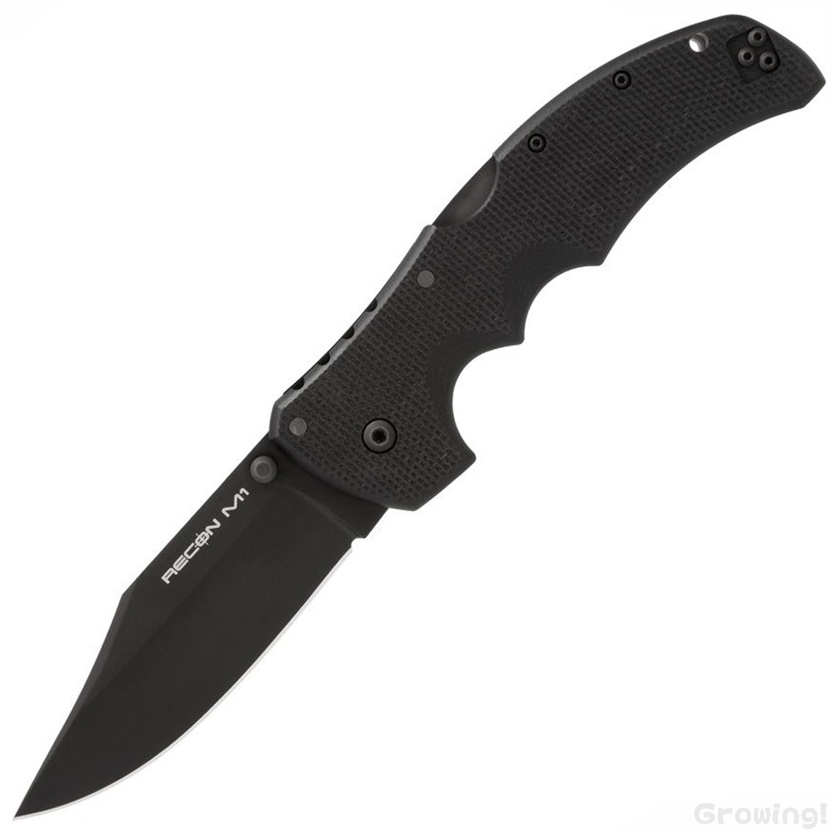 COLD STEEL コールドスチール リコン M1 ブラック クリップ MagnaCut Tri-Adロック G-10 RECON 1 CS-27TMC 折りたたみ イタリア製 アウトドアナイフ ポケットナイフ キャンプ 渓流 フィッシング 防災 緊急時 コンパクト 軽量 収納 登山 野外活動 正規品 本物保証