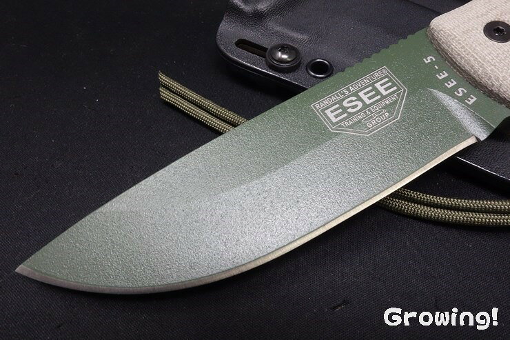 ESEE ESEEナイブス ESEE-5 ODグリーン1095カーボン グリーンマイカルタ フィックス...