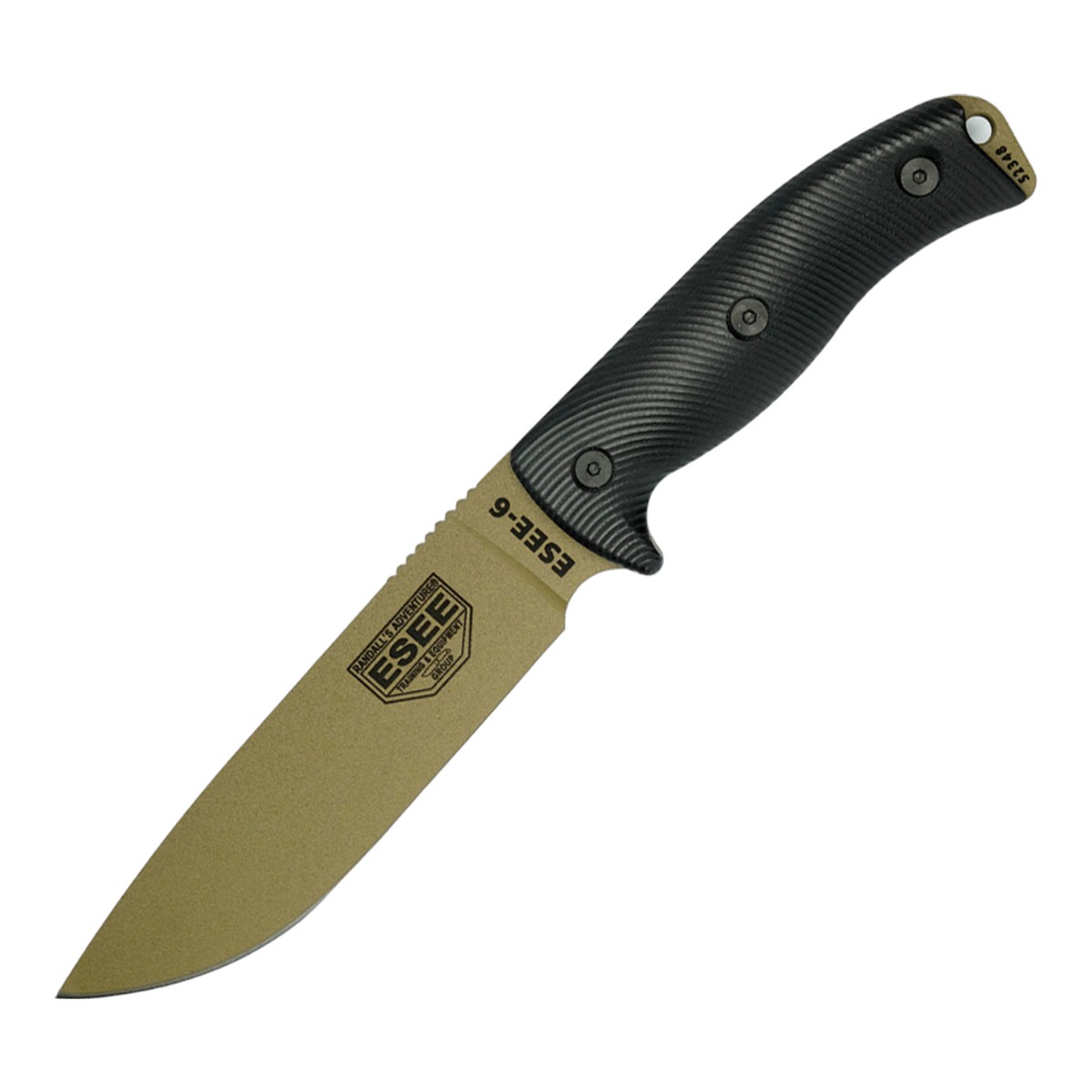 ESEE ESEEナイブス ESEE-6 ダークアース 1095 G-10 フィックスド アメリカ製 アウトドアナイフ 固定刃 キャンプナイフ ブッシュクラフト サバイバル ハンティング ハンター 薪割り フェザー フィッシング 防災 緊急時 正規品 本物保証