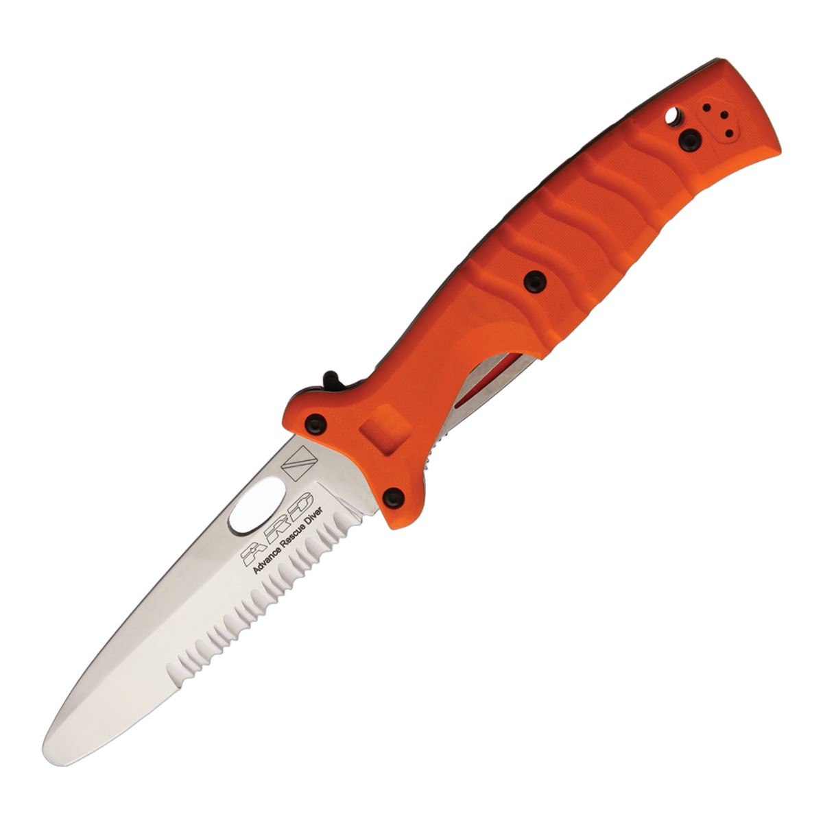 ■FOX KNIVES【フォックス・ナイブス】■ アドバンスド レスキュー ダイビング 【N690Co】【G-10】FX-401OR ■新品■ フォックス社のレスキューダイビングナイフ ●ブント・ブレード 　　ロープ切断にも威力を発揮するセレーション付き ●ライナーロック方式 ●ロック付き ●オレンジG-10ハンドル ●ベルトシース付属 　　ブレードオープンした状態で収納可能 　　レッグタイ付き 　　ロック付き Made in Italia 珍しい折りたたみのダイビングナイフですがダイビング時は使い勝手の良いブレードオープン状態で収納できるシースが付属します。もちろんレッグタイ付きです Made in Italia Advance Rescue Dive ■商品■新品■ ■ブレード：約11cm(約3.9mm） ■オープン：約25.3cm ■クローズ：約12.3cm ■ブレードマテリアル：N690Co stainless steel ■ブレードハードネス：HRC 58-60 ■ハンドルマテリアル：G10 orange ■ウエイト：約219g ■Made in Italia ■FOX KNIVES【フォックス・ナイブス】■ アドバンスド レスキュー ダイビング 【N690Co】【G-10】FX-401OR ■新品■ ■ ご購入前の注意点 ・製造時、輸送に伴う擦り傷、箱の凹み等ある場合がございます事、ご了承下さい。 ・写真、動画はサンプルとなります。 ・モニターの発色により実際と異なる場合があります。 【重要】この商品は当店実店舗でも販売しております。在庫数の更新は随時行っておりますが、お買い上げいただいた商品が、品切れになってしまうこともございます。 その場合、お客様には必ず連絡をさせていただきます。万が一入荷予定がない場合は、キャンセルさせていただく場合もございますことをあらかじめご了承ください。