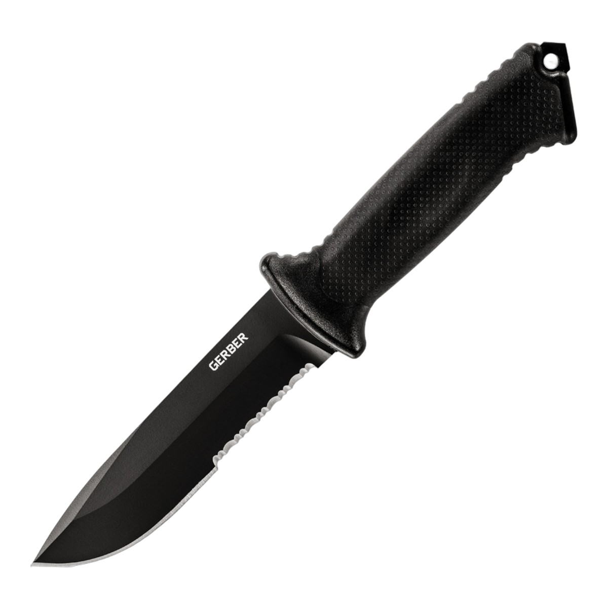 ■GERBER【ガーバー】■ プロディジー 大型サバイバル 【420HC】【波刃】PRODIGY ナイフ ■新品■ ガーバー社　ミリタリ?ディビジョンのコンバットサバイバルナイフ　「プロディジー」 ●ブラックブレード 　　ロープ切断などに威力を発揮するセレーション付きブレード 　　約4.7mmの信頼感のあるぶ厚いブレード 　　不用意な光の反射を防ぐブラックコーティングが施されております ●ソフトグリップ・ハンドル 　　人間工学に基づきデザインされたエルゴノミックデザイン 　　手にフィットするSoft-Grip コーティング ●ナイロンベルトシース付属 　　ライナー付バリスティックナイロン製のベルトシース 　　　　通常ベルト装着のほか　様々な装着方法が取れるようになっております ガーバー社のサバイバルナイフ　「プロディジー」 USA ポートランド　メイド Made in U.S.A ■商品■1121■新品■ ■ブレード：約12.1cm(約4.7mm) ■全長：約24.8cm ■ブレードマテリアル：420HC Stainless ■ハンドルマテリアル：over -molded rubber ■シースマテリアル：Ballistic nylon ■ウエイト：約207g Made in U.S.A ■GERBER【ガーバー】■ プロディジー 大型サバイバル 【420HC】【波刃】PRODIGY ナイフ ■新品■ ■GERBER【ガーバー】 ■ GERBER【ガーバー】社は1939年にオレゴン州で創業した、世界でもっとも有名なマスプロ・ナイフ・メーカーである。ケルトの有名な伝説に出てくる岩に突き刺さった刃剣がトレードマークだ。切れ味と刃持ちのよさを信条とする同社のポリシーはその優れたナイフだけでなく、 アル・マー や カーショウ といった優れたナイフ関係者も生み出している。 ■ ご購入前の注意点 ・製造時、輸送に伴う擦り傷、箱の凹み等ある場合がございます事、ご了承下さい。 ・写真、動画はサンプルとなります。 ・モニターの発色により実際と異なる場合があります。 【重要】この商品は当店実店舗でも販売しております。在庫数の更新は随時行っておりますが、お買い上げいただいた商品が、品切れになってしまうこともございます。 その場合、お客様には必ず連絡をさせていただきます。万が一入荷予定がない場合は、キャンセルさせていただく場合もございますことをあらかじめご了承ください。 アウトドアナイフ 刃物 防災 渓流 フィッシング 固定刃 シースナイフ ハンティング ハンター 薪割り フェザー ポケットナイフ フォールディングナイフ 緊急時 コンパクト 軽量 収納 登山 野外活動アメリカ伝統ブランド ガーバー社 昨今はアメリカ製に回帰。コンバットモデルからキャンプなどにも最適なアウトドア ナイフ モデル多数