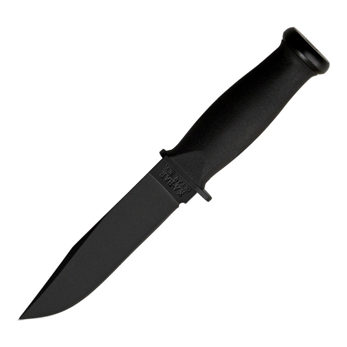 ■KA-BAR【ケー・バー】■ マーク1 サバイバルナイフ 【1095カーボン】【クラトン】MARK I USA ■新品■ 取り回しの良いショートサイズ サバイバル「KA-BAR マーク1」 ●ブラックブレード 　　精悍なブラックの1095カーボンスチール 　　フラットグラインド ●クラトン・ハンドル 　　濡れた手でもしっかりと握れる様になっております ●カイでクス・ベルトシース付属 Made in the USA アウトドアシーンで活躍する精悍なナイフです レザーワッシャーのマーク1も良いですが クラトンは良い素材で手につくように握れます Made in the USA ■商品■新品■ ■ブレード：約13cm（約4.2mm） ■全長：約23.8cm　 ■ブレードマテリアル：1095 Cro-Van ■ブレードハードネス：56-58　HRC ■ハンドルマテリアル：Kraton G ■シースマテリアル：Glass Filled Nylon ■ウエイト：約214g Knife Made in USA ■KA-BAR【ケー・バー】■ マーク1 サバイバルナイフ 【1095カーボン】【クラトン】MARK I USA ■新品■ ■KA-BAR【ケーバー】■ カーバー ケイバー■ 英国の有名なシェフィールド・カトラリー社に勤めていたナイフメーカーが少数人集まり，ニューイングランド州に小さな工場を建てたのがKA-BARのルーツ。それは，200年以上も前にさかのぼる。この伝統的な老舗メーカーは1800年代になると，ニューイングランド州からウェスターン・ニューヨークと北ペンシルベニアの辺りに拠点を移した。その時　38人で作った会社が今のKA-BAR社の歴史の始まりだ。イギリス発祥の会社はその伝統をアメリカに持ち込みハイクオリティーなナイフを作り続けている 「kill a bear」　熊ハンターが使用していたナイフに感謝し送られてきた手紙に荒々しくこう書いてありました　「k a bar」。会社はそれを商標「KA-BAR」として採用したのでした。第2次世界大戦時に海兵隊で使用され、その後　海軍、沿岸警備隊等の軍隊にも採用されました。非公式ながら朝鮮、ベトナム、イラクでも戦争でも使用されています ■ ご購入前の注意点 ・製造時、輸送に伴う擦り傷、箱の凹み等ある場合がございます事、ご了承下さい。 ・写真、動画はサンプルとなります。 ・モニターの発色により実際と異なる場合があります。 【重要】この商品は当店実店舗でも販売しております。在庫数の更新は随時行っておりますが、お買い上げいただいた商品が、品切れになってしまうこともございます。 その場合、お客様には必ず連絡をさせていただきます。万が一入荷予定がない場合は、キャンセルさせていただく場合もございますことをあらかじめご了承ください。