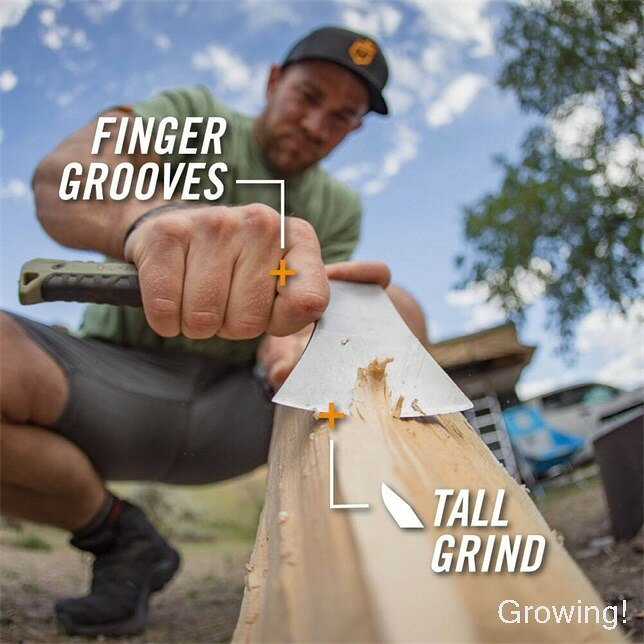 アウトドアナイフ専門グローイングのGERBER ガーバー パック ハチェット ステンレス ラバー Pack Hatchet 手斧 アックス アウトドアナイフ キャンプナイフ ブッシュクラフト フィールド 外あそび｜アングル3
