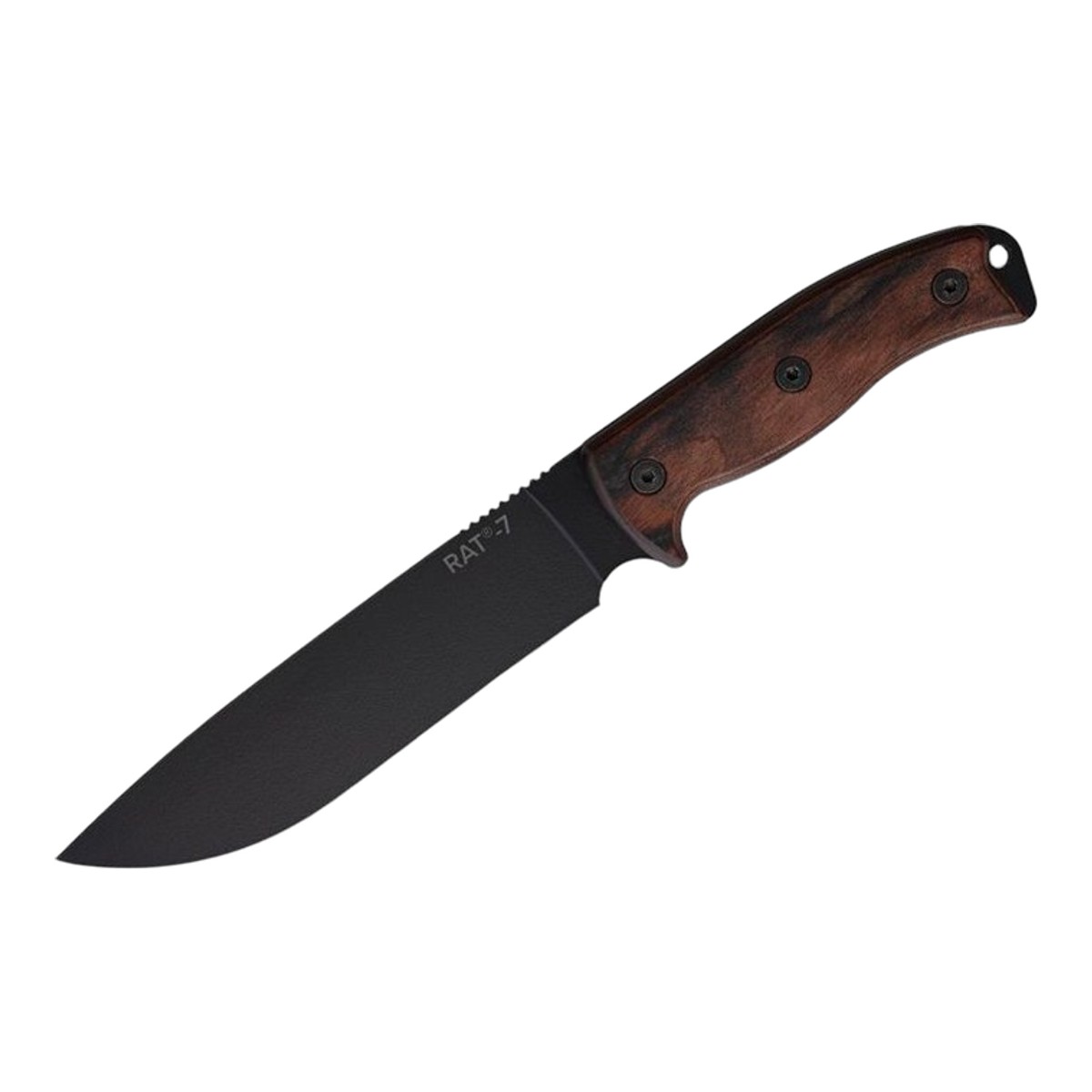 ONTARIO オンタリオ RAT-7 1075カーボン ウッド USミリタリー コンバット フィックスド アメリカ製 アウトドアナイフ 固定刃 キャンプナイフ ブッシュクラフト サバイバル ハンティング ハンター 薪割り フェザー フィッシング 防災 緊急時 正規品 本物保証
