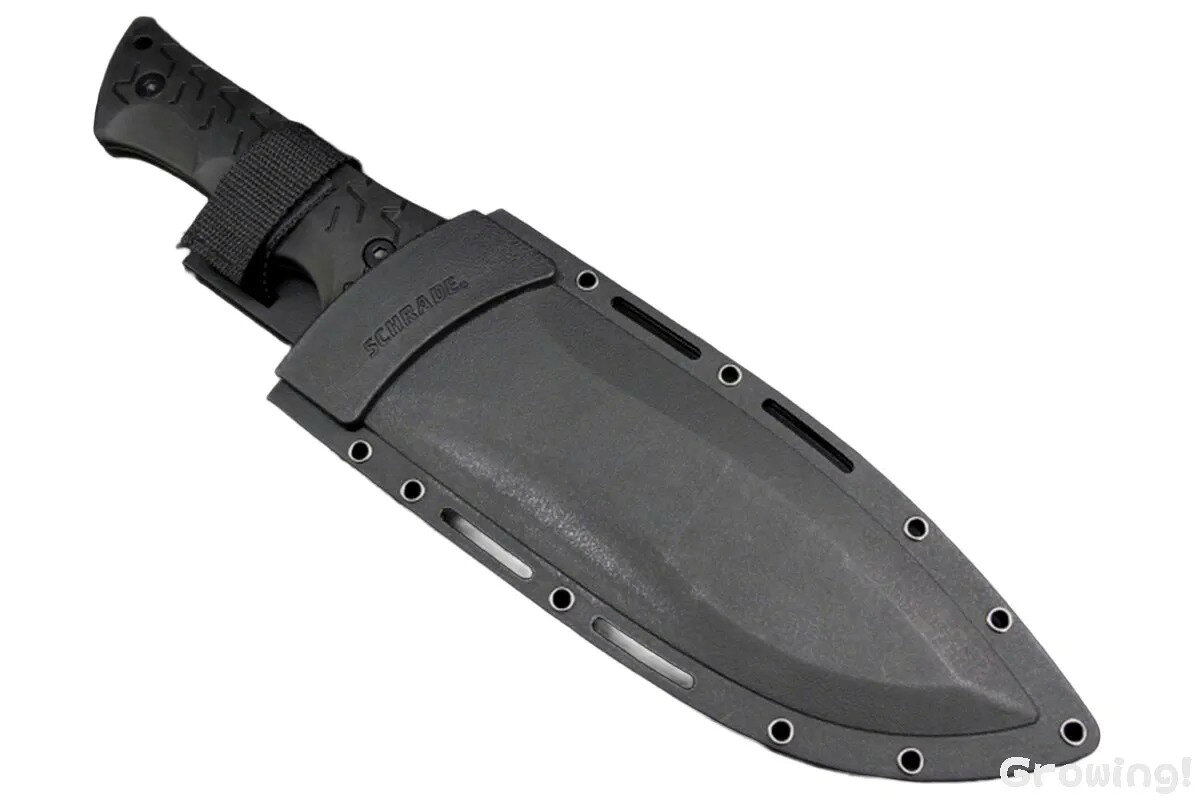 アウトドアナイフ専門グローイングのSCHRADE シュレード リトルリッキー 大型FIXEDナイフ 8Cr13MoV TPE キャンプナイフ ブッシュクラフト アウトドア フィールド 外あそび｜アングル3