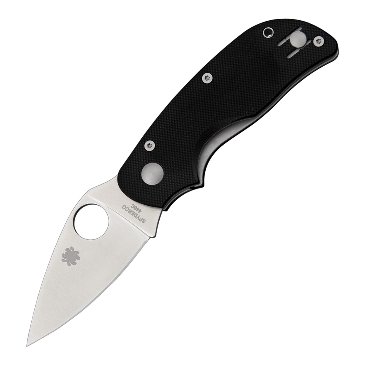 ■Spyderco【スパイダルコ】■ キャット CAT 【440C】129GP ■新品■ スパイダルコ　人気商品　「CAT」が帰ってきました 同類のシカゴのサイズアップモデル ●ブレードは切れ味抜群の440Cステンレス 　　　サムホールを備えブレードオープンは容易でスムーズです ●G-10ハンドル 　　　手になじむようなグルーブが施してあり使いやすいです ●マイケル・ウォーカー　ライナーロック方式 ●ポケットクリップ付き 　　　左右付け替え可能のワイヤークリップ 贈り物にも最適！ ■商品■CAT■新品■ ■ブレード：約6.2cm（約2.2mm） ■オープン：約15.1cm ■クローズ：約9.2cm ■ブレードマテリアル：flat ground 440C blade ■ハンドルマテリアル：G-10 handle ■Spyderco【スパイダルコ】■ キャット CAT 【440C】129GP ■新品■ ■Spyderco【スパイダルコ】■ スパイダルコ社は、約20年前にコロラド州デンバーに設立。スパイダルコ社を一躍有名にしたクリピット・ナイフは、社長サール・グレツサーの画期的なアイデアによって誕生しました。アイデアマンの彼は数々のアイデアを製品に反映させています。サムホールと呼ばれるブレードに穴を開けた新円のデザインは、同社がパテントを取得しており、ワンハンドでのブレードのオープンクローズもスタッドを取り付けたタイプと違ってかさばらなくスマートに行えます。同社は波刃の製造技術が大変優れていることでも知られています。比較的新しいメーカーですがデザイン、品質ともに高く、精力的にラインナップを増やして続けています。 1991年、スウェーデンのエベレスト登頂隊とアメリカのエベレスト登頂隊が, ともにスパイダルコナイフを採用した話は有名。余談ですが波刃でもきれいにリンゴが剥けます！ 現在ヤフーオークション等でスパイダルコブランドコピー商品が数多く出回っております 当店では正規品保障 ■ ご購入前の注意点 ・製造時、輸送に伴う擦り傷、箱の凹み等ある場合がございます事、ご了承下さい。 ・写真、動画はサンプルとなります。 ・モニターの発色により実際と異なる場合があります。 【重要】この商品は当店実店舗でも販売しております。在庫数の更新は随時行っておりますが、お買い上げいただいた商品が、品切れになってしまうこともございます。 その場合、お客様には必ず連絡をさせていただきます。万が一入荷予定がない場合は、キャンセルさせていただく場合もございますことをあらかじめご了承ください。