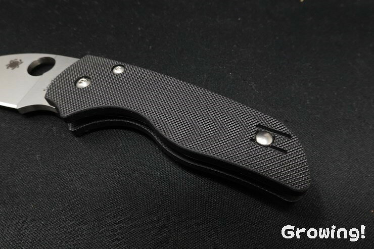 アウトドアナイフ専門グローイングのSpyderco スパイダルコ リル ネイティブ ウォーンクリフ CPM-S30V コンプレッション G-10 LIL' NATIVE C230GPWC 定番フォルダー アウトドアナイフ 刃物 キャンプ ハンティング ハンター 狩猟 フィッシング｜アングル3
