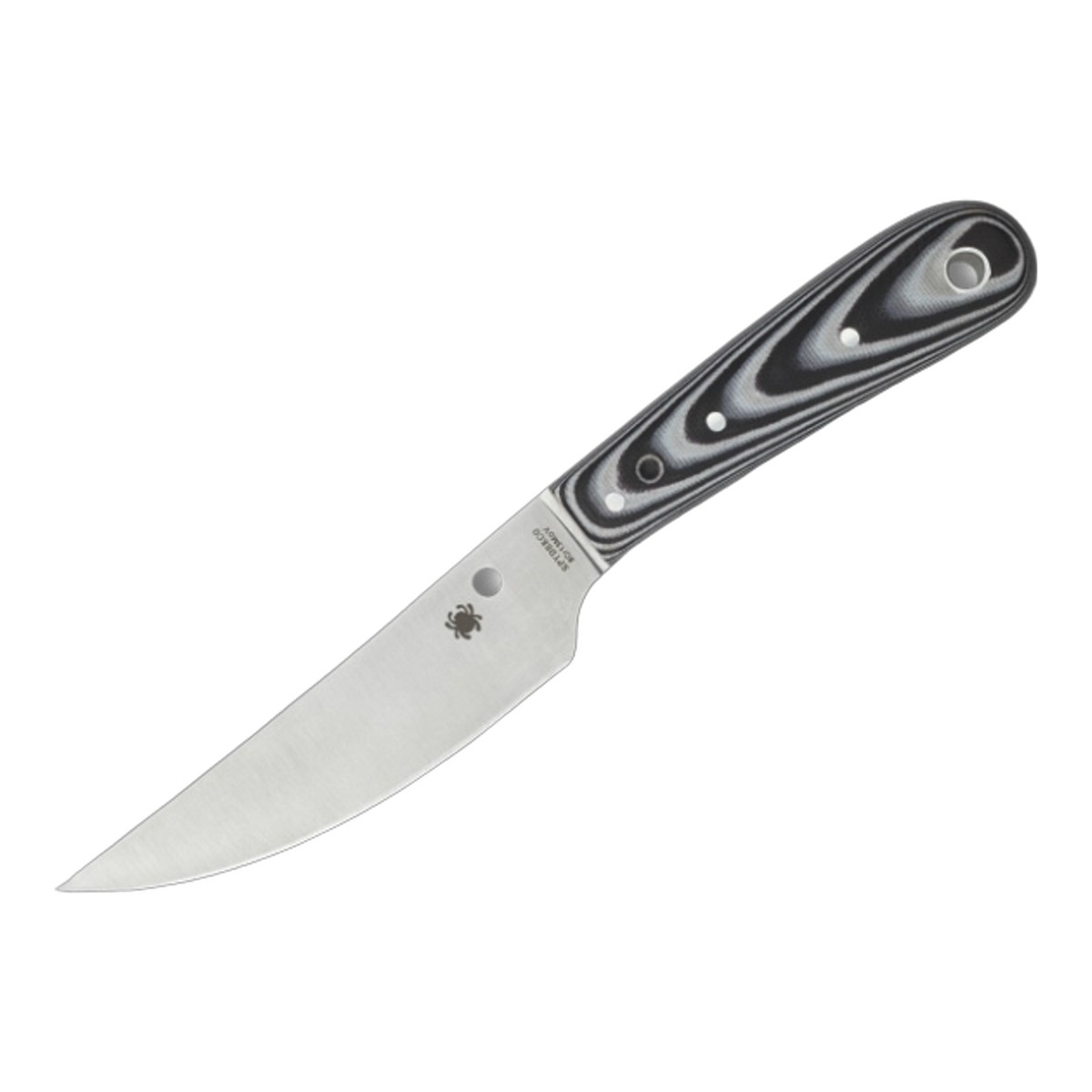 ■Spyderco【スパイダルコ】■ ボウリバー 【8Cr13MoV】【G-10】BOW RIVER フィックスド ■新品■ カスタムナイフメーカー　フィル・ウィルソン　デザイン「ボウリバー」 ●反り上がったブレード 　　フラットグラインド 　　スパイダルコ 意匠　ラウンドホールデザイン ●フルタング構造 　　頑丈なフルタング構造 ●G-10ハンドル 　　ランヤードホール付き ●レザーベルトシース付属 　　使いやすいポーチタイプ 取り回しの良いコンパクトフィックスドナイフ ■商品■新品■ ■ブレード：約10.2cm（約2.8mm） ■全長：約20.7cm ■ブレードマテリアル：8Cr13MoV ■ハンドルマテリアル：G-10 ■シースマテリアル：Leather ■ウエイト：約94g ■Spyderco【スパイダルコ】■ ボウリバー 【8Cr13MoV】【G-10】BOW RIVER フィックスド ■新品■ ■Spyderco【スパイダルコ】■ スパイダルコ社は、約20年前にコロラド州デンバーに設立。スパイダルコ社を一躍有名にしたクリピット・ナイフは、社長サール・グレツサーの画期的なアイデアによって誕生しました。アイデアマンの彼は数々のアイデアを製品に反映させています。サムホールと呼ばれるブレードに穴を開けた新円のデザインは、同社がパテントを取得しており、ワンハンドでのブレードのオープンクローズもスタッドを取り付けたタイプと違ってかさばらなくスマートに行えます。同社は波刃の製造技術が大変優れていることでも知られています。比較的新しいメーカーですがデザイン、品質ともに高く、精力的にラインナップを増やして続けています。 1991年、スウェーデンのエベレスト登頂隊とアメリカのエベレスト登頂隊が, ともにスパイダルコナイフを採用した話は有名。余談ですが波刃でもきれいにリンゴが剥けます！ 現在ヤフーオークション等でスパイダルコブランドコピー商品が数多く出回っております 当店では正規品保障 ■ ご購入前の注意点 ・製造時、輸送に伴う擦り傷、箱の凹み等ある場合がございます事、ご了承下さい。 ・写真、動画はサンプルとなります。 ・モニターの発色により実際と異なる場合があります。 【重要】この商品は当店実店舗でも販売しております。在庫数の更新は随時行っておりますが、お買い上げいただいた商品が、品切れになってしまうこともございます。 その場合、お客様には必ず連絡をさせていただきます。万が一入荷予定がない場合は、キャンセルさせていただく場合もございますことをあらかじめご了承ください。