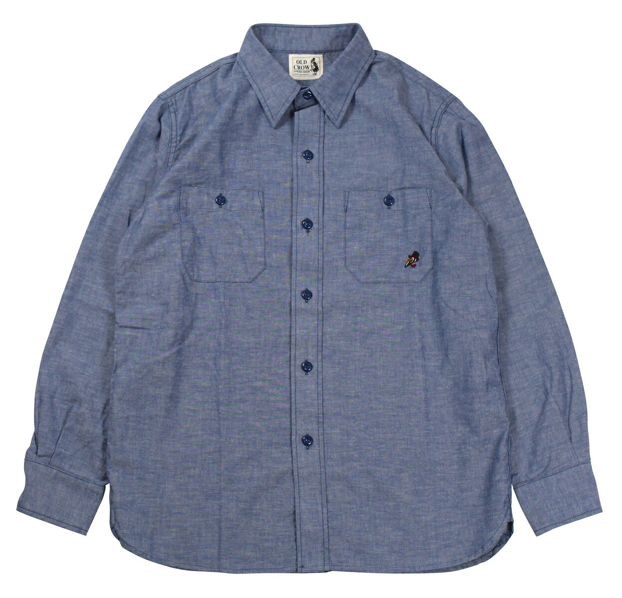 OLD CROW [-OLD CROW - L/S SHIRTS- BLUE size.S,M,L,XL]