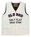 OLD CROW [-OLD ROD - VEST- IVORY size.S,M,L,XL]