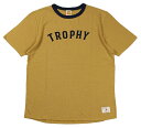 TROPHY CLOTHING [-Classic Athletic Tee- Mustard size.36,38,40,42]