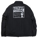 TROPHY CLOTHING -BOX LOGO SPRING WARM UP JACKET- Black size.36,38,40,42