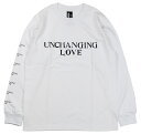 UNCHANGING LOVE [-LS UNCHANGING LOVE TEE SHIRT- BLACK~WHITE BODY size.S,M,L,XL]