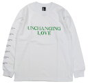 UNCHANGING LOVE [-LS UNCHANGING LOVE TEE SHIRT- GREEN~WHITE BODY size.S,M,L,XL]