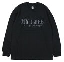 UNCHANGING LOVE [-LS MY LIFE TEE SHIRT- GREY~BLACK BODY size.S,M,L,XL]