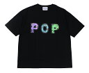 POP EYES [-ALPHABET MONSTER EASY TEE SHIRT SS- BLK size.M,L,XL]