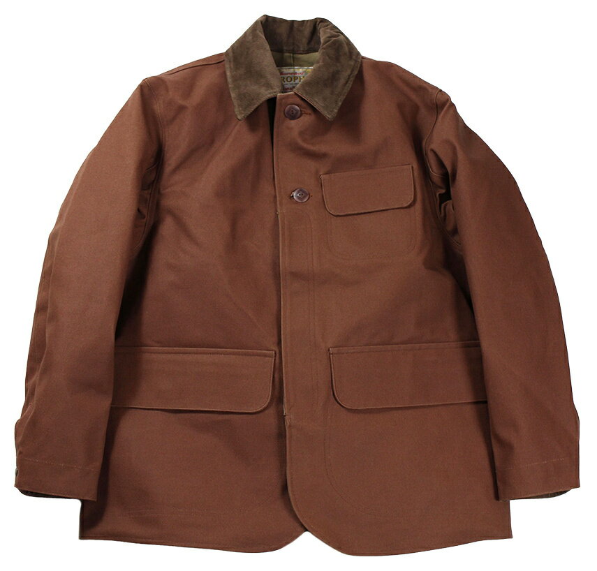 TROPHY CLOTHING [-Oiled Duck Hunting JKT- Brown size.36,38,40,42]