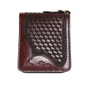 GUILTY FLAME -GF-HW6 BASKET HALF WALLET- WINE