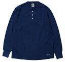 TROPHY CLOTHING [-OD HENLEY L/S TEE- Indigo size.36,38,40,42]