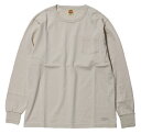 TROPHY CLOTHING [-OD POCKET L/S TEE- Natural size.36,38,40,42]