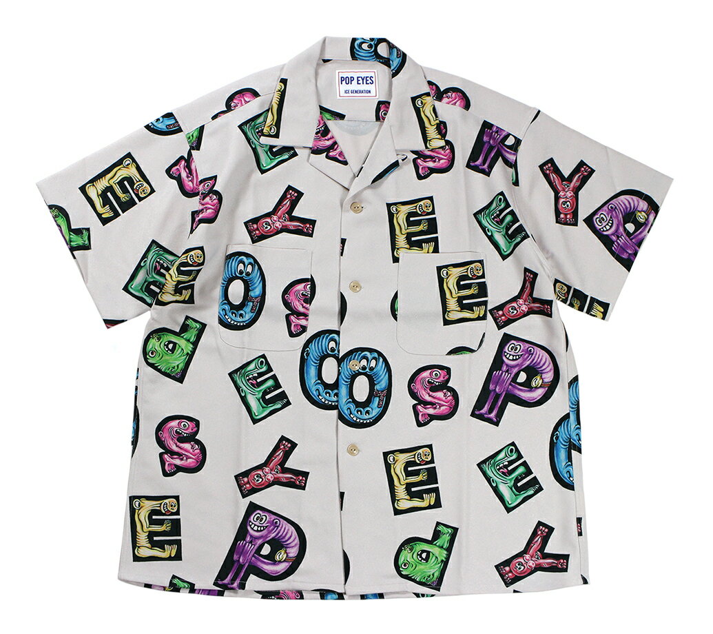 POP EYES [-ALPHABET MONSTER SHIRT SS- IVY size.M,L,XL]のサムネイル