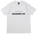 UNCHANGING LOVE [-CLASSIC LOVE TEE SHIRT-BLACK~WHITE BODY size.S,M,L,XL]