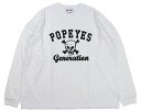 POP EYES [-PPE GENERATION EASY TEE SHIRT LS- WHITE size.M,L,XL]