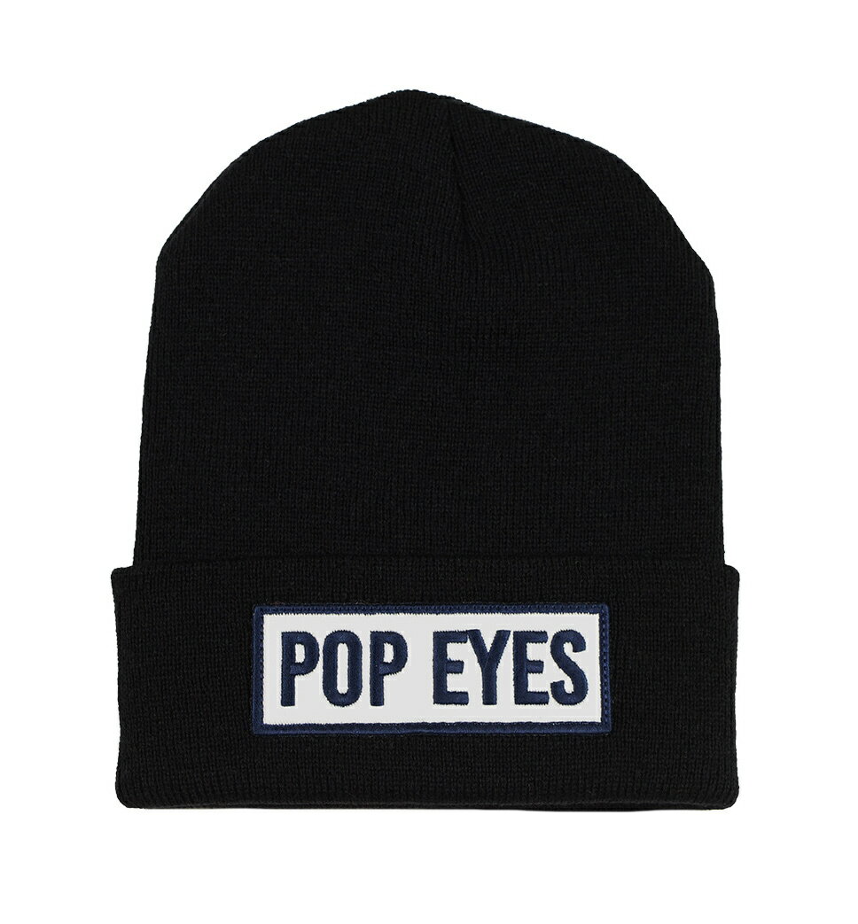 Cap, Hat - POP EYES [-PPE GENUINE KNIT CAP- BLK]