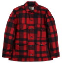 FILSON [-MACKINAW WOOL CRUISER JACKET- RED BLACK size.S,M,L,XL]