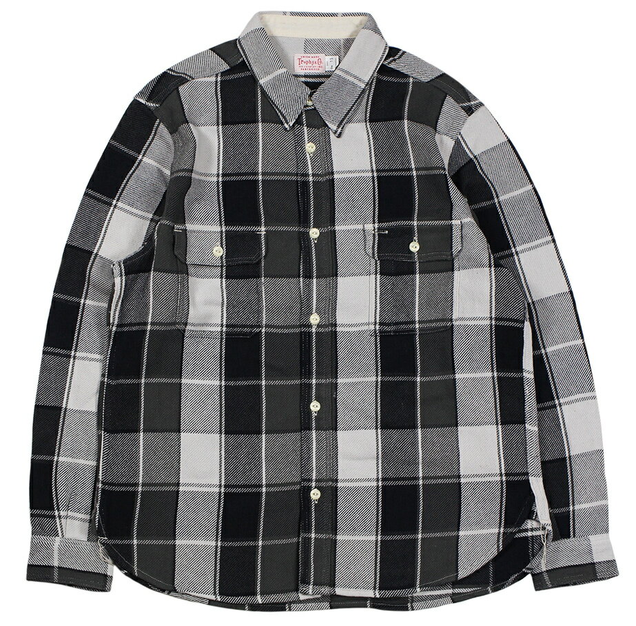 TROPHY CLOTHING [-HARVEST CHECK SHIRT- Black size.14,15,16,17]