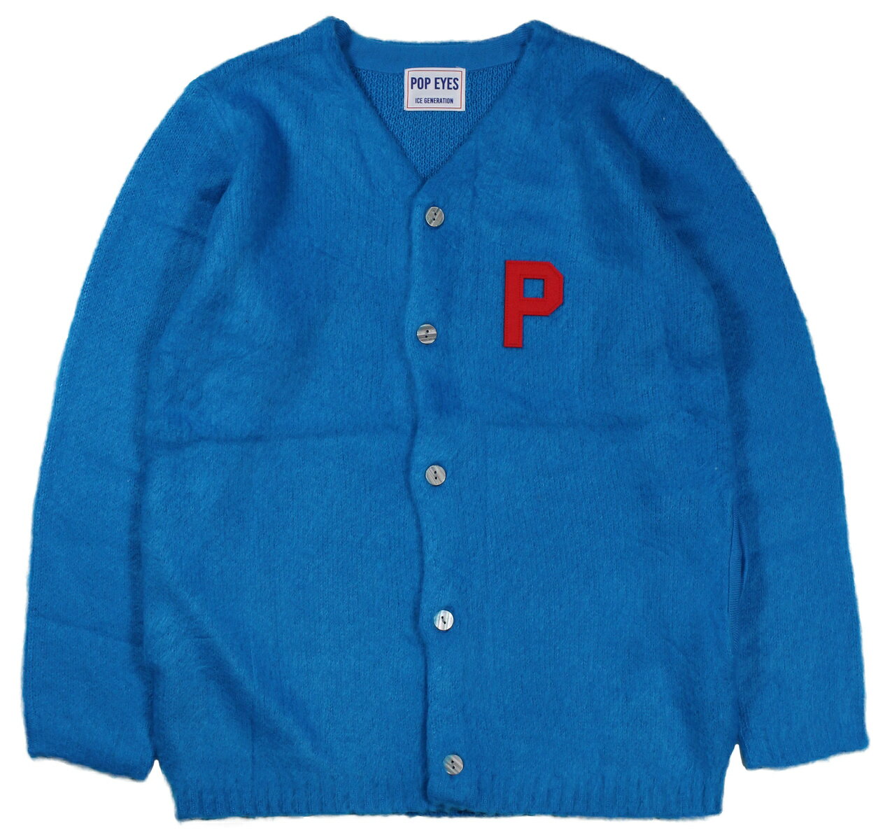 POP EYES [-PPE FUN CLUB CARDIGAN- TURQ size.M,L,XL,XXL]