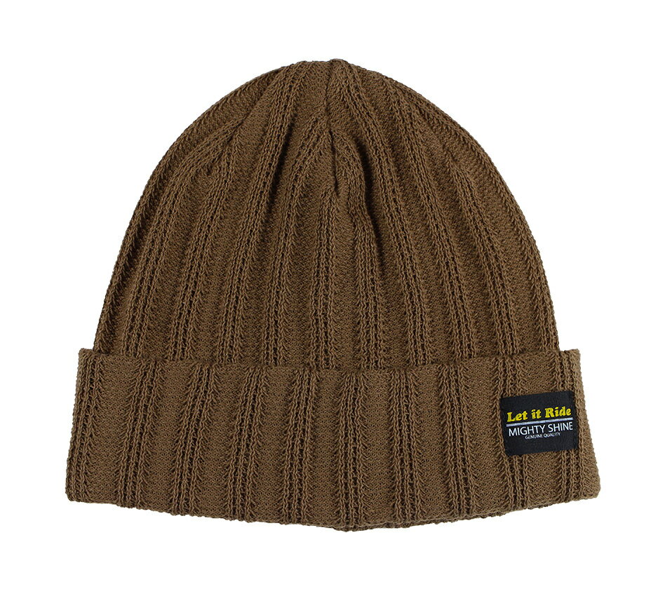 Mighty Shine ~ Let It Ride [-COTTON KNIT CAP- BROWN]