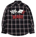 POP EYES [-MODEL CAR CLUB FLANNEL SHIRT LS- BLK size.M,L,XL]