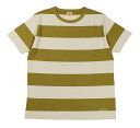 TROPHY CLOTHING [-WIDE BORDER S/S TEE- Yellow size.36,38,40,42]