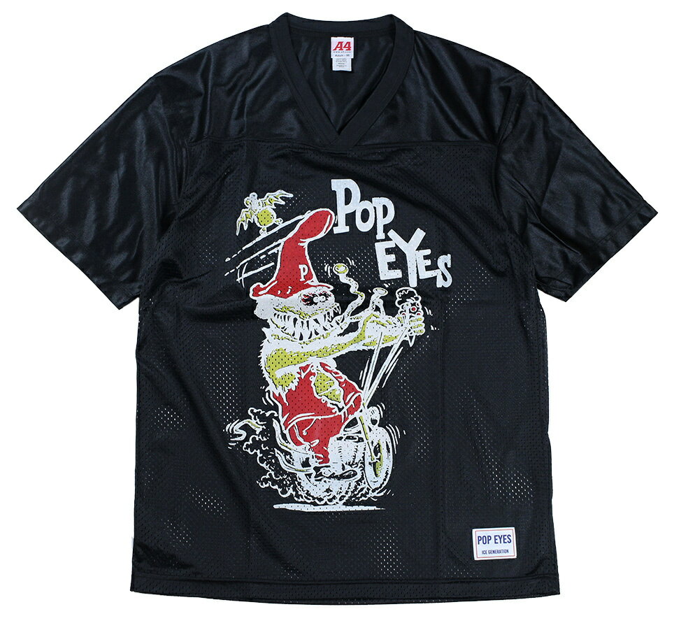 POP EYES [-PPE BROTHERS GAME SHIRT SS- BLK size.M,L,XL]