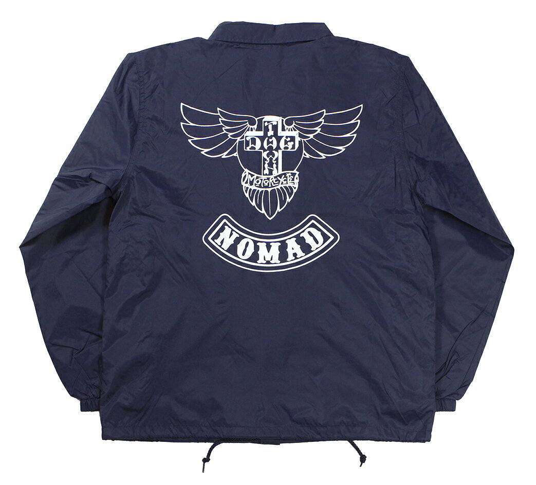 Dog Town COACH JACKET (FEAR) Navy size.S,M,L,XL