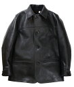 商品情報商品説明/素材TROPHY CLOTHING-Hercules Coat- ・Black・Steerhideオイルをしっかりと含んだステアハイドを一枚ずつ手染め染色したヘラクレスコート。 各所、厚みによるステッチ飛びが出ないよう、縫い代を割りステッチング。 通常の倍の手間が掛かりますが40'sカーコートならではの縫製仕様を再現。 裏地に細ウネのコーデュロイを使用。 《混率》 表地　Steerhide裏地　Cotton 100%別布　Cotton 100% サイズ/寸法SIZE　着丈(後中心)　身巾　肩幅　袖丈36 70cm 43.5cm 51.5.cm 60cm 38 72cm 45.5cm 54cm 61cm 40 74cm 47.5cm 56.5cm 62cm 42 76cm 50.5cm 60cm 63cm ※若干の誤差はご了承ください。 注意事項当店は実店舗と商品の在庫を共有しておりますので在庫情報につきまして誤差が生じる場合がございます。 ご注文頂いた商品がご用意できない場合がございますが、予めご了承ください。TROPHY CLOTHING [-Hercules Coat- Black Steerhide size.36,38,40,42] トロフィークロージング レザージャケット ヘラクレスコート ステアハイド ブラック 2