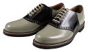 REGAL ~ GLAD HAND [-MEN'S SADDLE - SHOES- GRAY~BLACK size.25.5,26,26.5,27,27.5,28]