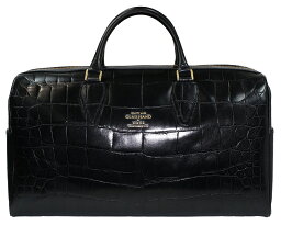 PORTER × GLAD HAND [-GH - BAGGAGE BOSTON BAG- CROCOLIKE BLACK (M)]