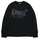 GLAD HAND [-ʒ GLAD HAND ~ KNOCK L/S T-SHIRTS- BLACK size.S,M,L,XL]