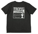 TROPHY CLOTHING [-Box Logo OD Tee- Gun Black size.36,38,40,42]