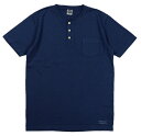 TROPHY CLOTHING [-OD HENLEY TEE- Indigo size.36,38,40,42]