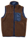 TROPHY CLOTHING [-2FACE MOUNTAIN VEST- Brown~Navy size.36,38,40,42]