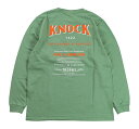 TROPHY CLOTHING [-KNOCK ʒ 5th Anniversary LS Tee- Green size.S,M,L,XL]