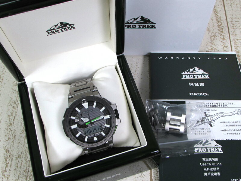 【中古】CASIO PRO TREK PRX-8000T-7BJF プロトレック タフソーラー 時計※2018年1月入荷※