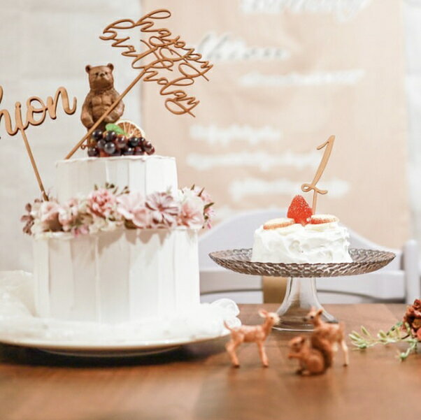 KNOP【木製ケーキトッパー1】数字1ヶ月1歳one誕生日バースデー結婚式ウェディングブライダルウエディングケーキデコレーションウェルカムスペースお祝いガーランド記念写真テーブルナンバーおしゃれナチュラルフラワーピック