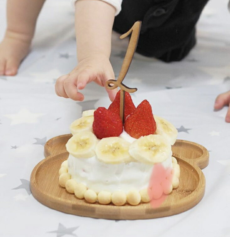 KNOP【木製ケーキトッパー1】数字1ヶ月1歳one誕生日バースデー結婚式ウェディングブライダルウエディングケーキデコレーションウェルカムスペースお祝いガーランド記念写真テーブルナンバーおしゃれナチュラルフラワーピック
